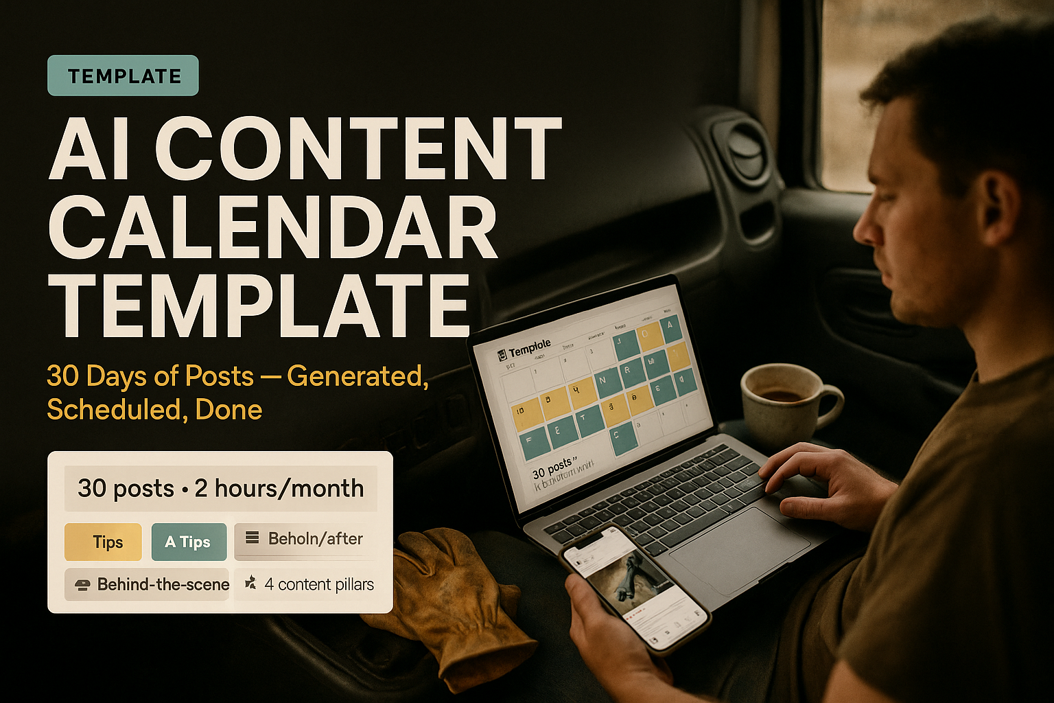 AI Content Calendar Template